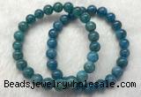 CGB2621 7.5 inches 8mm round natural apatite beaded bracelets