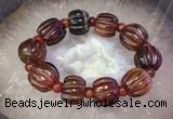 CGB3015 7.5 inches 16*20mm pumpkin agate bracelet wholesale