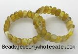 CGB3101 7.5 inches 8*15mm oval agate gemstone bracelets