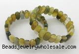 CGB3109 7.5 inches 8*15mm oval agate gemstone bracelets