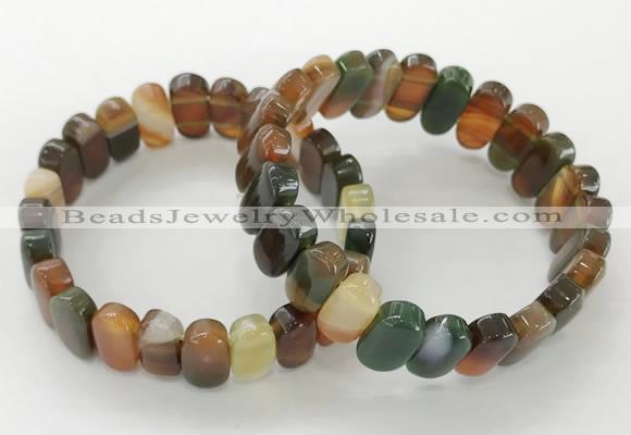 CGB3110 7.5 inches 8*15mm oval agate gemstone bracelets