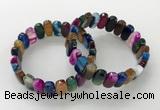 CGB3113 7.5 inches 8*15mm oval agate gemstone bracelets