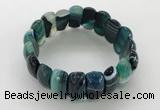 CGB3149 7.5 inches 11*23mm faceted oval agate bracelets