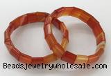 CGB3169 7.5 inches 12*15mm rectangle agate bracelets wholesale