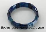 CGB3171 7.5 inches 12*15mm rectangle agate bracelets wholesale