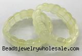 CGB3222 7.5 inches 12*20mm oval lemon quartz bracelets