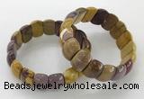 CGB3234 7.5 inches 12*20mm oval mookaite gemstone bracelets