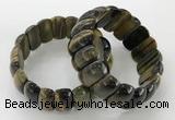 CGB3252 7.5 inches 12*25mm oval blue tiger eye bracelets