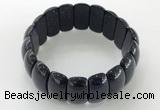 CGB3256 7.5 inches 12*25mm oval blue goldstone bracelets