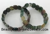 CGB3269 7.5 inches 10*15mm faceted marquise Indian agate bracelets