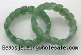 CGB3276 7.5 inches 10*15mm faceted marquise green aventurine bracelets