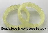 CGB3282 7.5 inches 10*15mm faceted oval lemon quartz bracelets