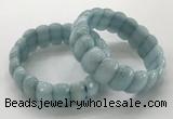 CGB3293 7.5 inches 10*20mm faceted oval imitation aquamarine bracelets