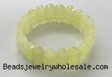 CGB3313 7.5 inches 10*20mm faceted oval lemon quartz bracelets