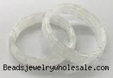 CGB3330 7.5 inches 10*15mm rectangle white crystal bracelets