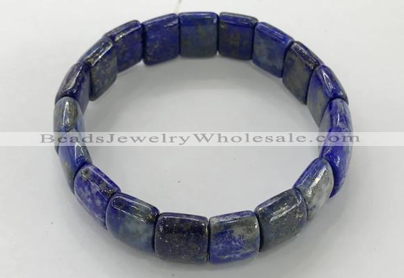 CGB3344 7.5 inches 10*15mm rectangle lapis lazuli bracelets