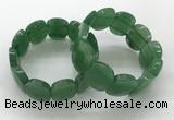 CGB3351 7.5 inches 19*25mm faceted oval green aventurine bracelets