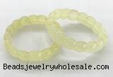 CGB3363 7.5 inches 10*15mm oval lemon quartz gemstone bracelets