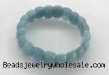 CGB3367 7.5 inches 10*15mm oval imitation aquamarine bracelets