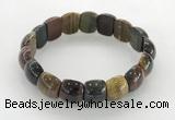 CGB3381 7.5 inches 10*15mm oval mixed tiger eye bracelets