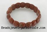 CGB3384 7.5 inches 10*15mm oval red jasper bracelets wholesale