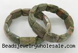 CGB3410 7.5 inches 15*21mm unakite gemstone bracelets