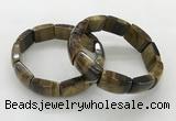 CGB3411 7.5 inches 15*21mm yellow tiger eye gemstone bracelets