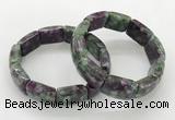 CGB3415 7.5 inches 15*21mm imitation ruby zoisite bracelets