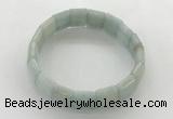 CGB3423 7.5 inches 12*15mm faceted rectangle imitation aquamarine bracelets