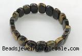 CGB3449 7.5 inches 10*15mm faceted marquise yellow tiger eye bracelets