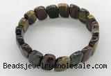 CGB3451 7.5 inches 10*15mm faceted marquise mixed tiger eye bracelets