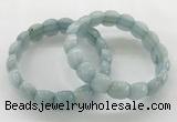 CGB3461 7.5 inches 10*14mm faceted oval imitation aquamarine bracelets