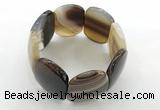 CGB3491 7.5 inches 30*40mm oval agate gemstone bracelets