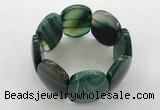 CGB3496 7.5 inches 30*40mm oval agate gemstone bracelets