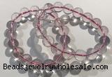 CGB4002 7.5 inches 12mm round rose quartz beaded bracelets