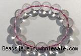 CGB4003 7.5 inches 14mm round rose quartz beaded bracelets
