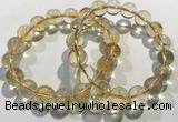 CGB4031 7.5 inches 10mm round citrine beaded bracelets wholesale