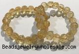 CGB4035 7.5 inches 10*14mm calabash citrine beaded bracelets wholesale