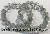 CGB4044 7.5 inches 11mm round green phantom quartz beaded bracelets