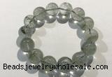 CGB4046 7.5 inches 13mm round green phantom quartz beaded bracelets