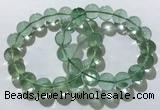 CGB4053 7.5 inches 14mm round green fluorite beaded bracelets