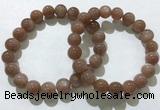 CGB4061 7.5 inches 10mm round sunstone beaded bracelets