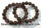 CGB4097 7.5 inches 12mm round rutilated quartz beaded bracelets