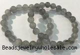 CGB4103 7.5 inches 9mm round rutilated quartz beaded bracelets