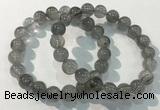 CGB4104 7.5 inches 10mm round rutilated quartz beaded bracelets