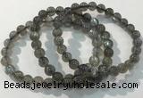 CGB4110 7.5 inches 7mm round labradorite beaded bracelets