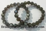 CGB4112 7.5 inches 9mm round labradorite beaded bracelets