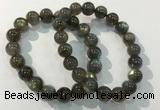 CGB4113 7.5 inches 10mm round labradorite beaded bracelets