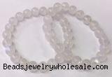 CGB4510 7.5 inches 8mm - 9mm round white moonstone beaded bracelets