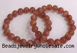 CGB4544 7.5 inches 10mm round golden sunstone beaded bracelets